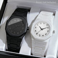 Men's Quartz Watch Set - Casual Sports Wristwatches with Plastic Bands, 2-Pack
