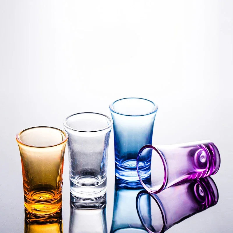 6pcs Plastic Shot Glasses for Spirits & Cocktail Party Bar Wedding Drinkware