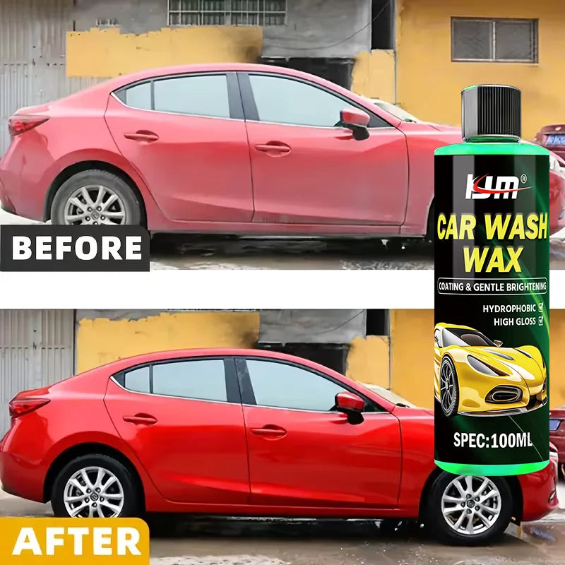 Concentrated Car Wash Wax Shampoo - 100ML High Foam Auto Detailing Cleaner