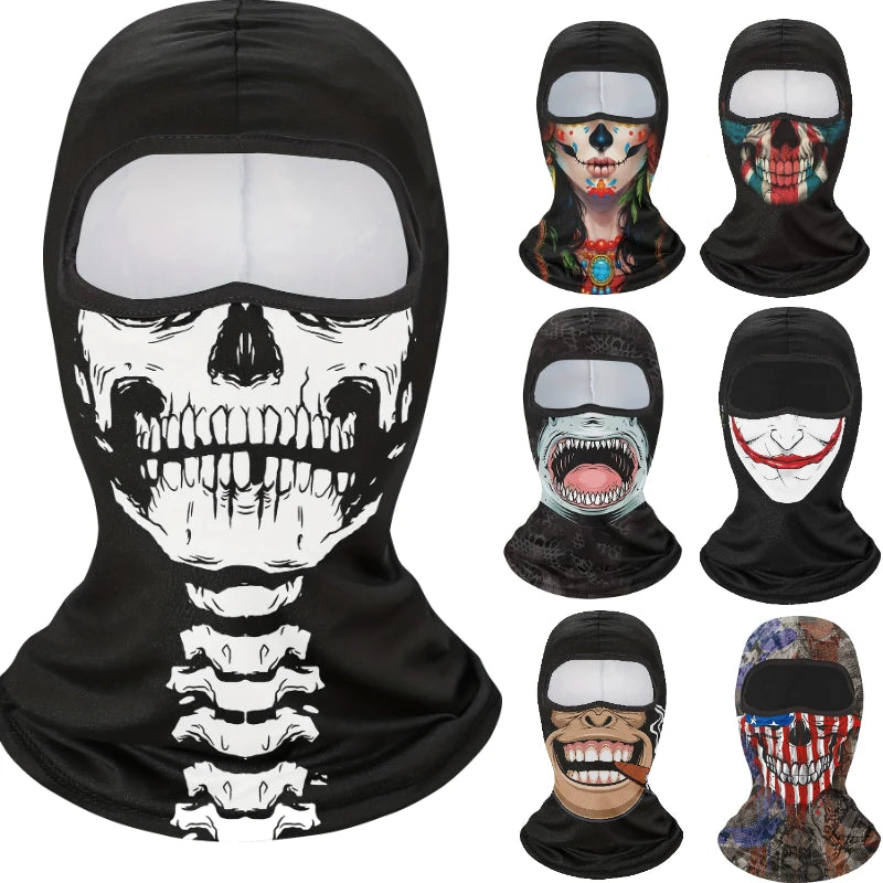 Unisex Breathable Windproof Full Face Mask for Halloween UV Sun Dust Protection