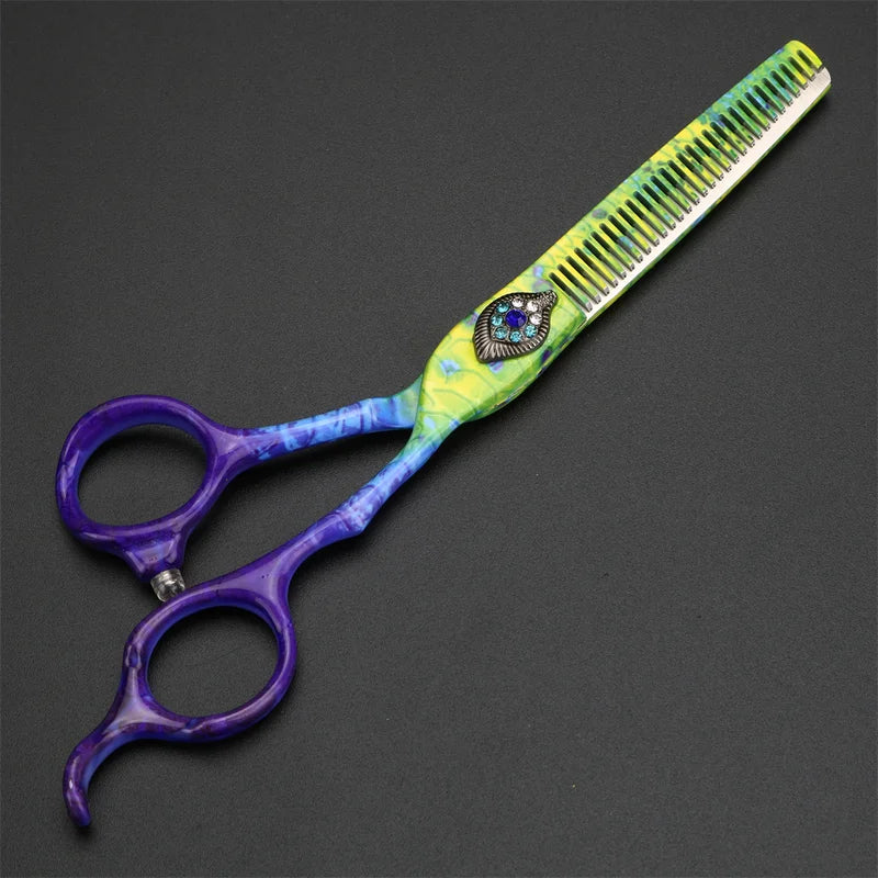Professional 6-Inch Hair Scissors Thinning & Cutting Shears Japan Steel