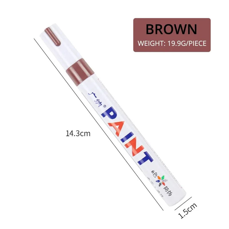 Waterproof Car Tire Marking Pen Auto Rubber Paint Marker Touch Up Graffiti