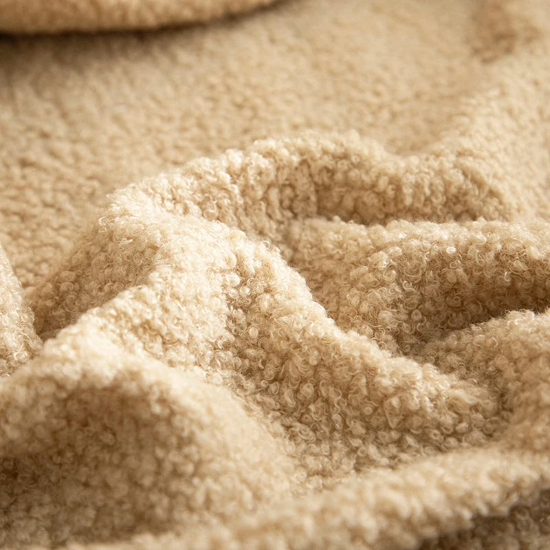 Pet Seat Cushion Cover with Ultra-Soft Teddy Fleece Fabric - Washable & Stain-Resistant