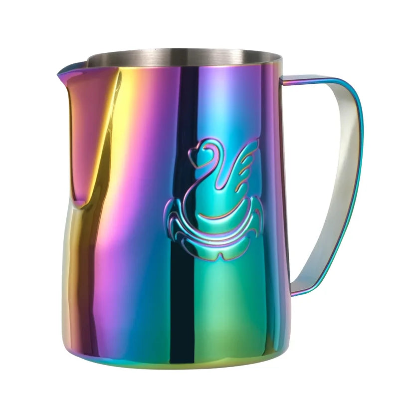 Stainless Steel Latte Art Frothing Pitcher 600ml for Milk Foam & Coffee Decor