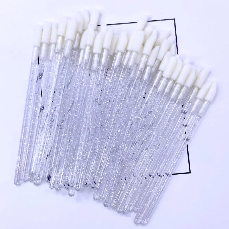 50Pcs Eyelash Extension Cleaning Brushes Makeup Mascara Applicators for Lash Removal