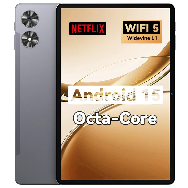 10.95 Inch Android Tablet with 90Hz HD IPS Screen 128GB Storage 4GB RAM