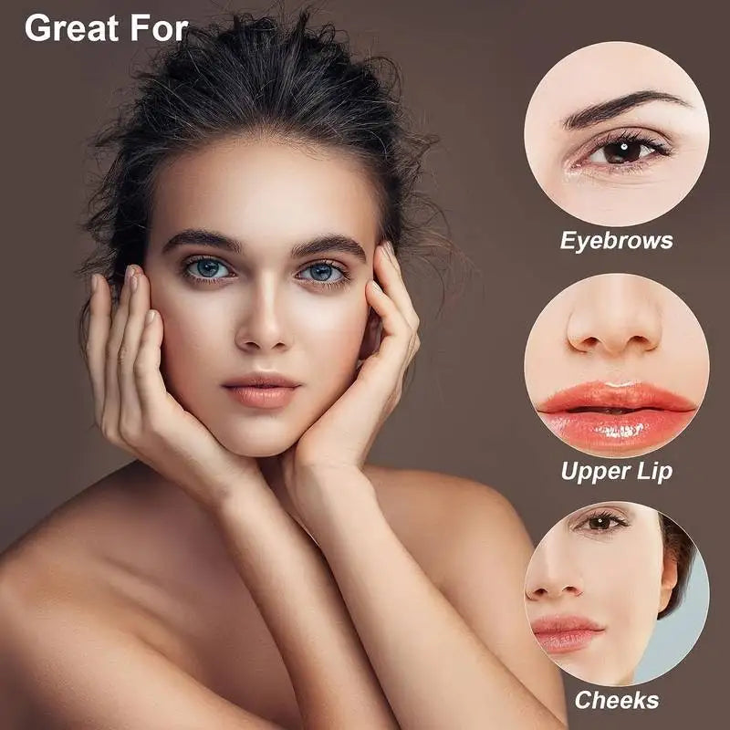 Eyebrow Wax Kit for Shaping Hair Removal Cold Sugar Wax 60g Travel & Home Use