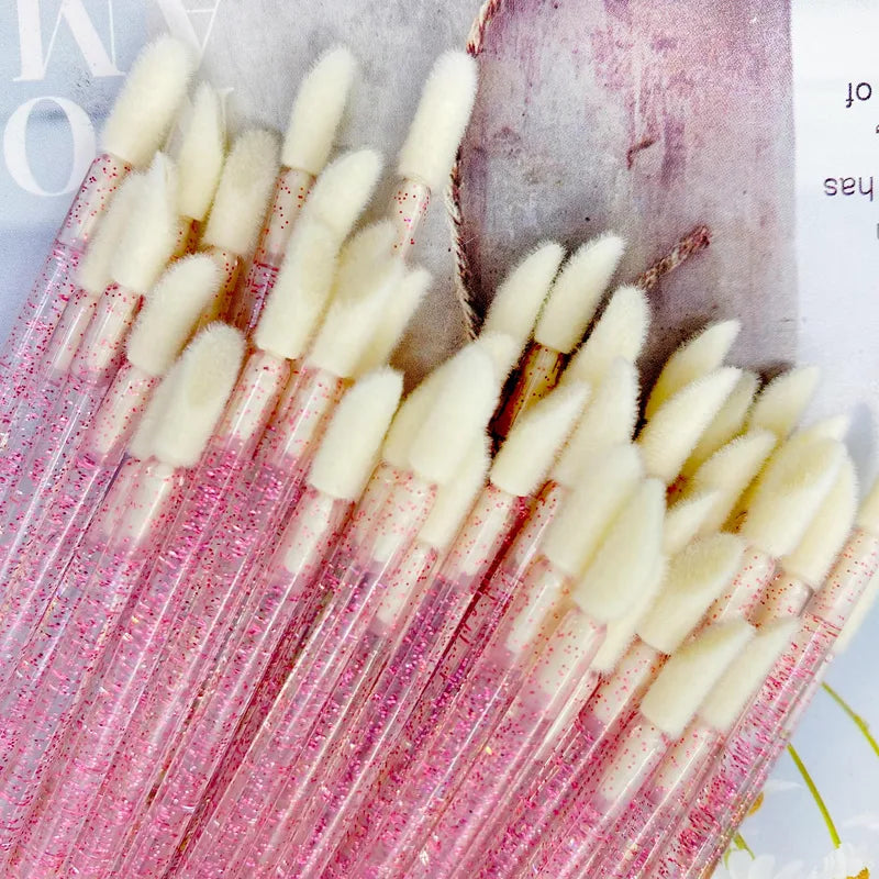 Colorful 500pcs Disposable Lip & Eyelash Makeup Brush Set with Applicators