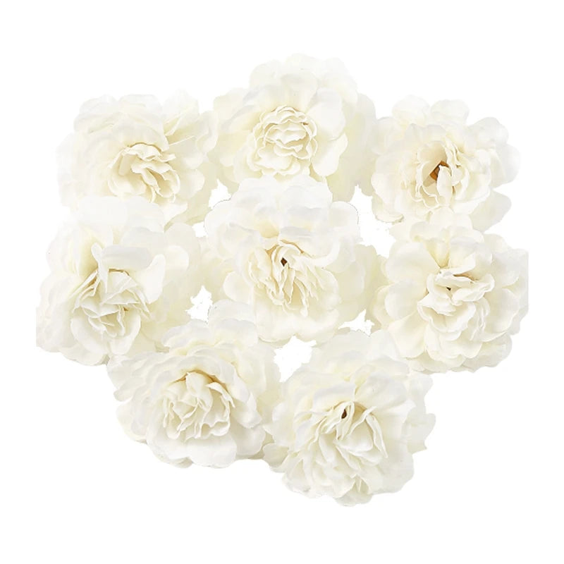 Artificial Silk Rose Flowers for Home Decor Wedding Party DIY Gift Set