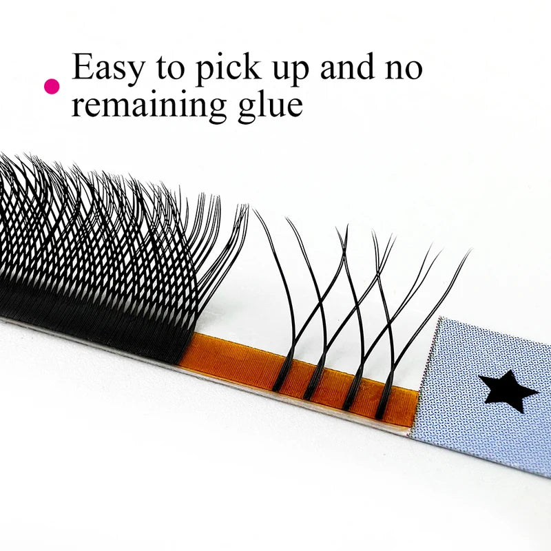 False Eyelashes Extensions 10Pcs Soft Premade Fans Natural Look C D DD Brazilian YY