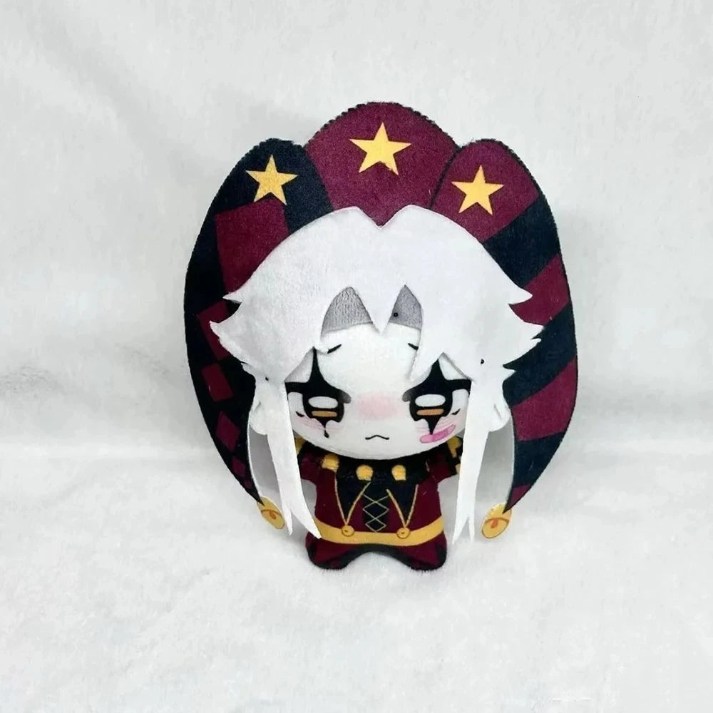 Cute Circus Pierrot Cosplay Plush Doll Soft Cotton Figure Toy for Halloween & Carnival