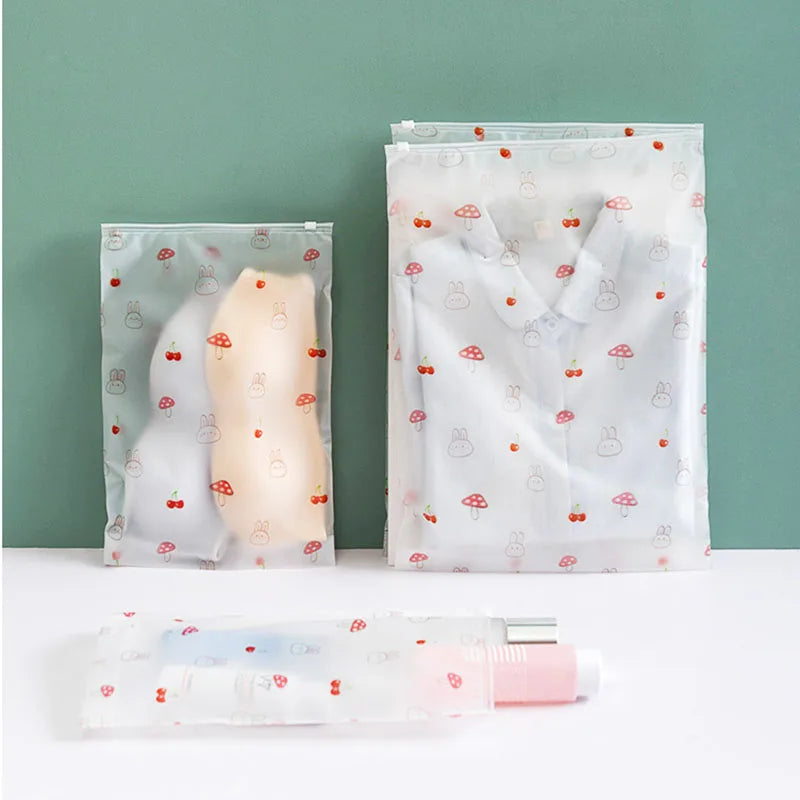 Reusable Plastic Travel Storage Bags for Clothes Shoes Waterproof Organizer