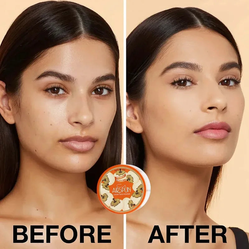 Translucent Waterproof Oil-Control Loose Face Powder for Flawless Makeup