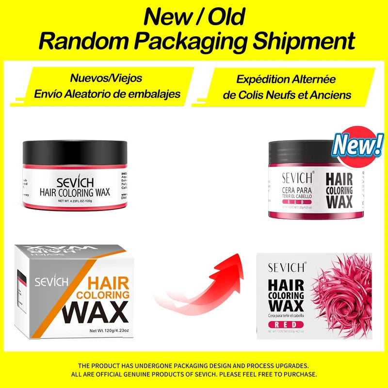 Temporary Hair Color Wax - 50g/120g Ultra Strong Hold Hair Dye for DIY Styling