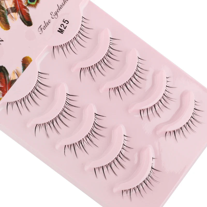 False Eyelash Set 3/5/7 Pairs Long Natural Mink Lashes for Daily Makeup