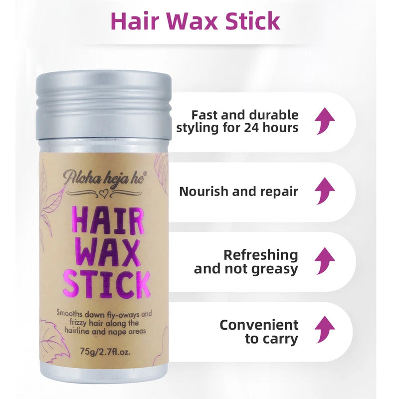 Non-Sticky Hair Wax Sticks for Styling & Flyaway Control - 1/2Pcs