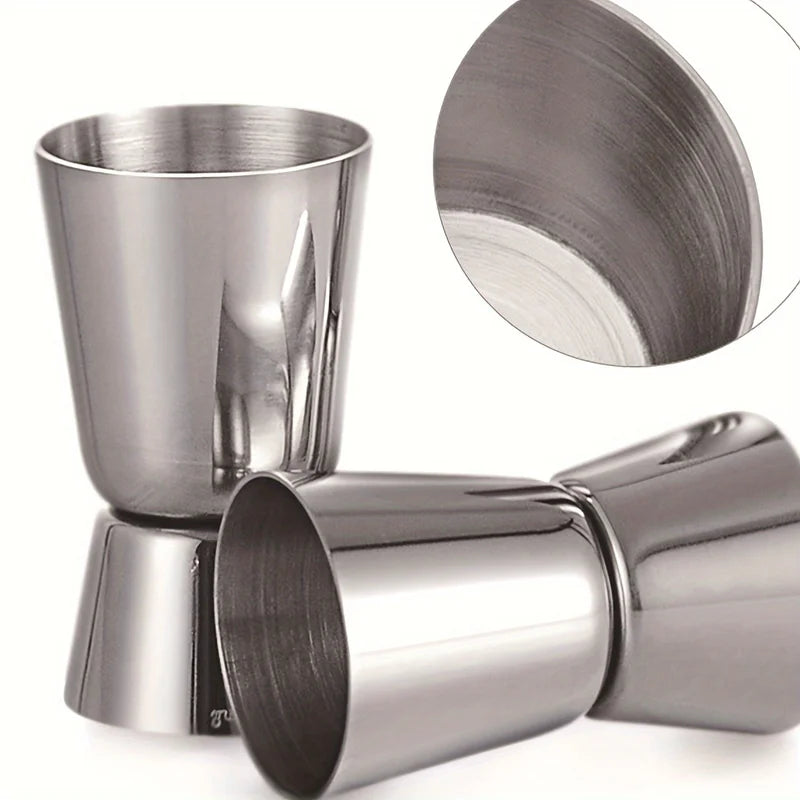 Stainless Steel Cocktail Jigger Measuring Cup Bar Shaker Drink Tool Set