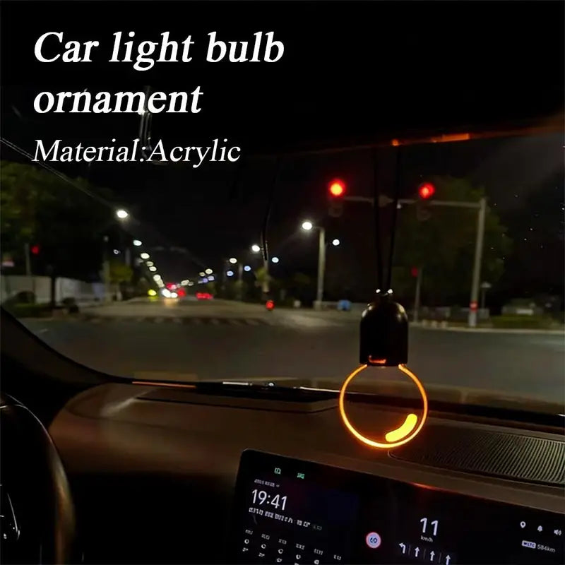 Car Ambient Light Bulb Decor - Retro Acrylic Interior Atmosphere Lamp