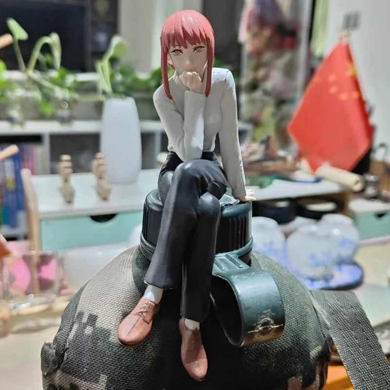 14cm Anime Chainsaw Man Makima Action Figure Noodle Stopper Collectible Toy