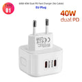20W Fast Charging USB Wall Adapter with QC 3.0 & PD for iPhone & Samsung