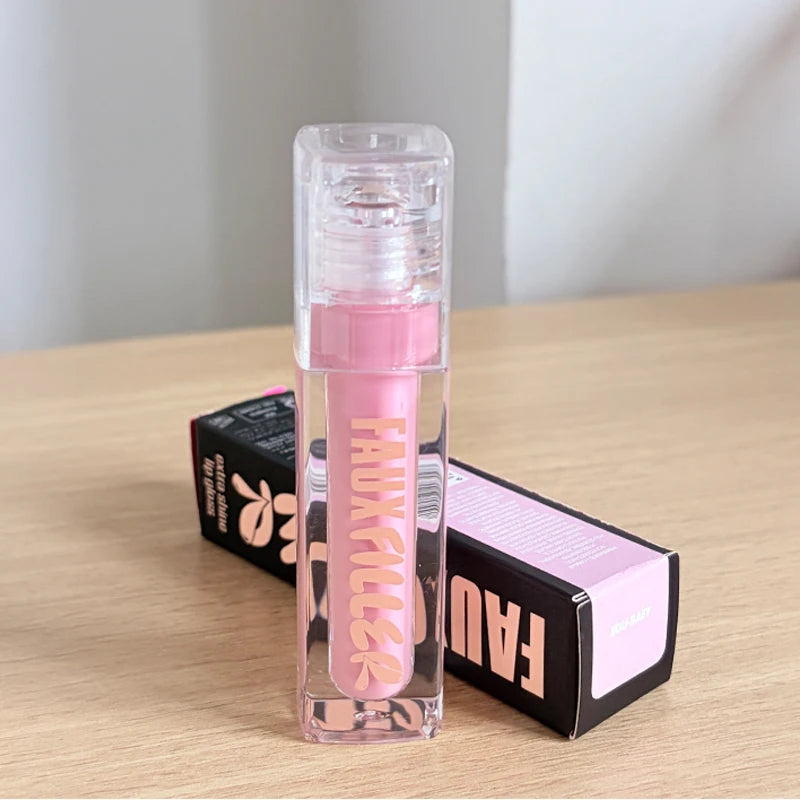 Plumping Hydrating Lip Gloss - Multi Nude Shades, Non-Sticky Daily Lip Makeup for Women and Girls