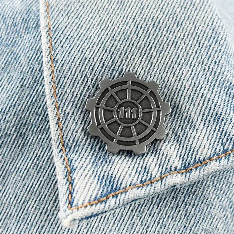 Vault-111 Enamel Badge Pin - RPG Game Inspired Collector Gift for Gamers