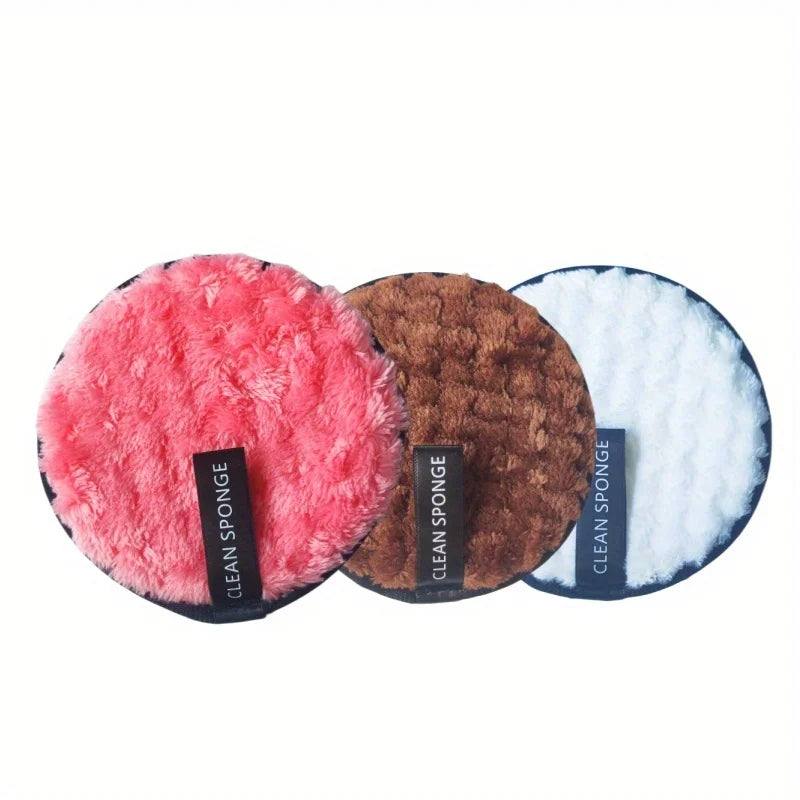 Reusable Face Washing Sponge Set - Ultra-Absorbent Makeup Remover Puffs