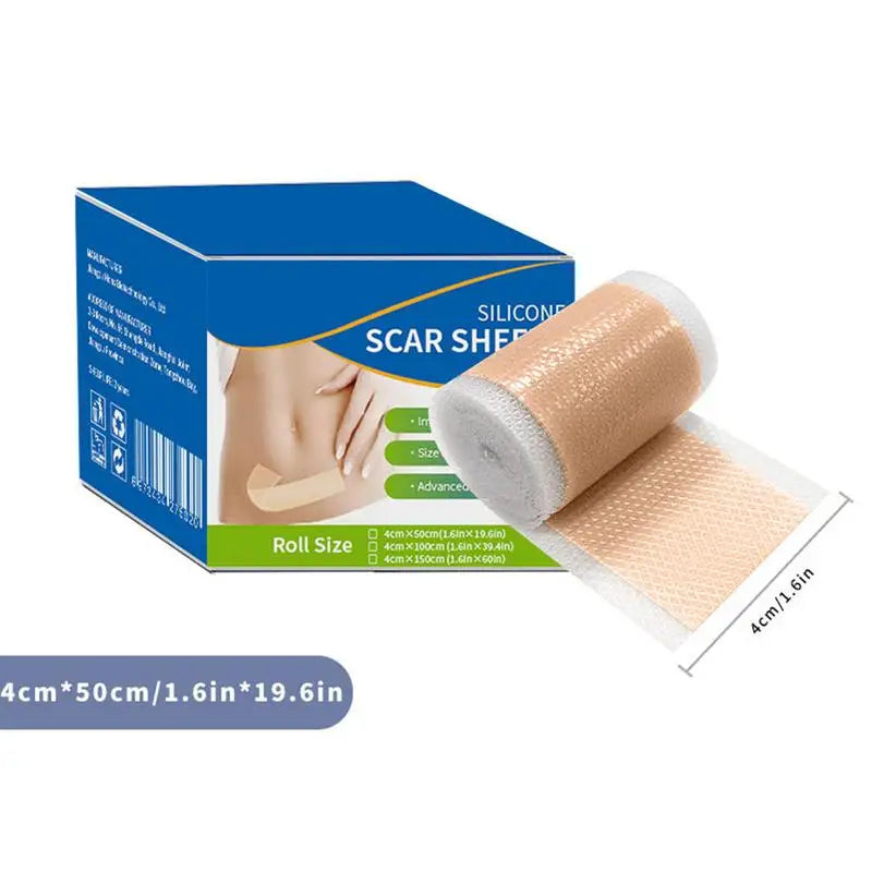 Waterproof Silicone Scar Sheets - Medical Grade Hypoallergenic Tape for C-Section Keloid Burns