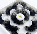 Full Strip Mink Lashes 25mm Wispy Thick Natural False Eyelash Sets
