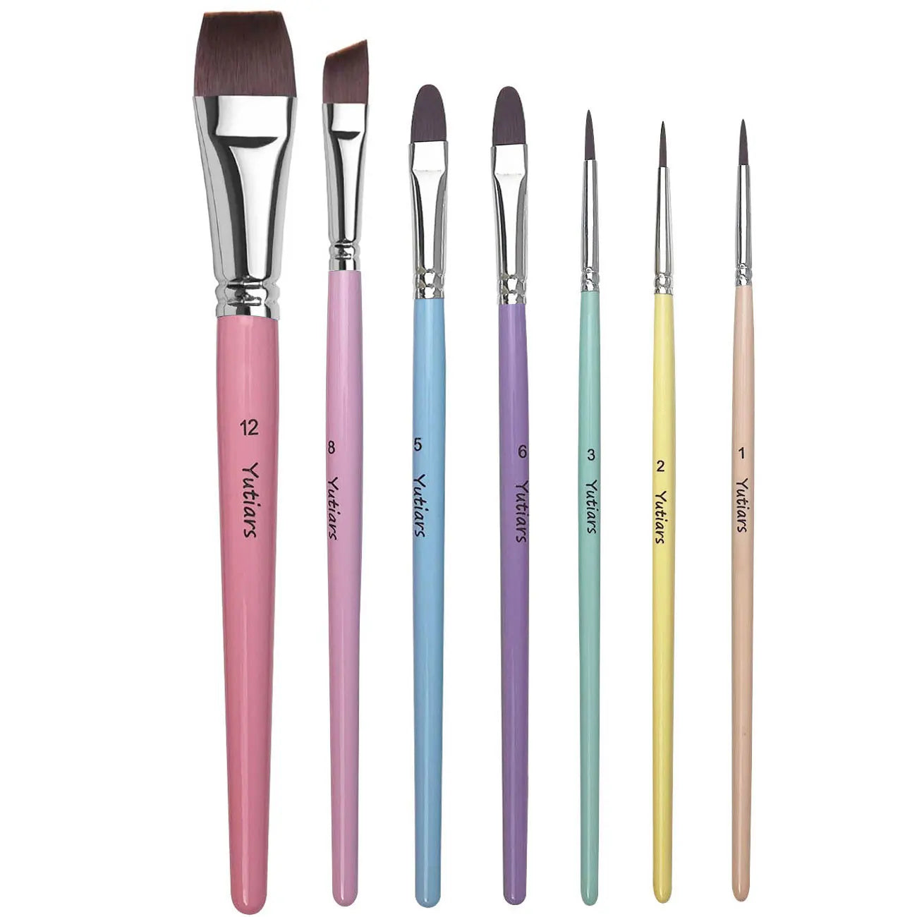 10-Piece Face Brush Set with Finger Sponges and Paint Sponges for Art & Crafting