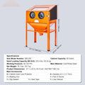 Portable Sandblasting Cabinet 25/40/60 Gallon Benchtop Abrasive Blaster with Gun Nozzles