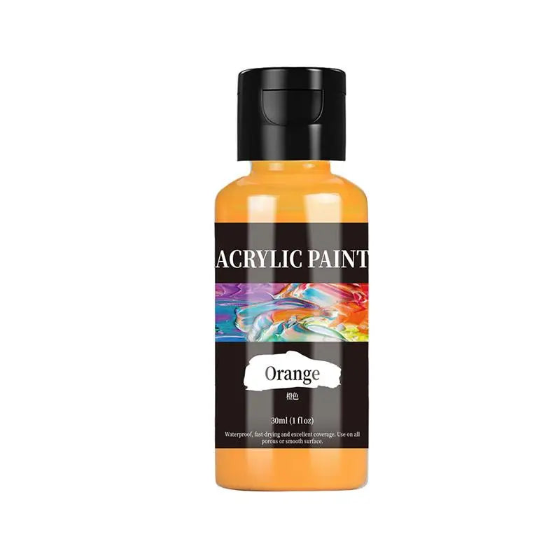 Acrylic Paint Colors for Leather Fabric Clothing DIY Craft 30ml Bottle