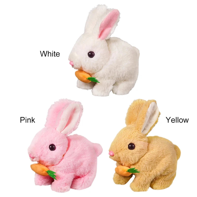 Electric Rabbit Pet Toy with Sounds & Movements - Interactive Plush Bunny for Kids