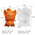 Halloween Pumpkin Bat Silicone Mold for Candle Making & Crafts - DIY Plaster Casting