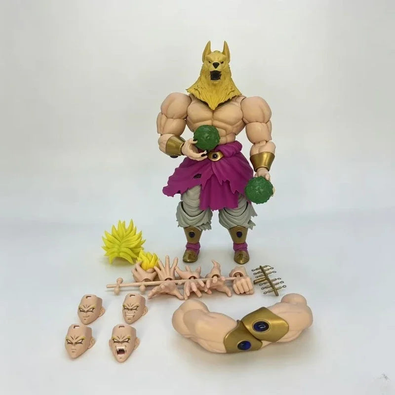 Dragon Ball Super Broly Action Figure with Replaceable Accessories - Collectible Model Toy