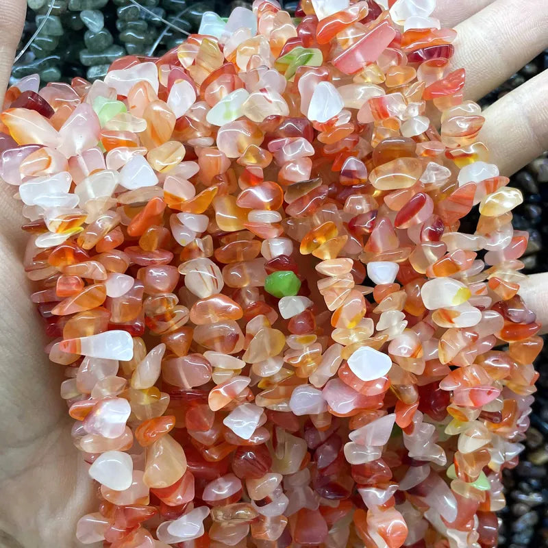 Natural Irregular Sun Stone Beads for Jewelry Making - 5-8MM Spacer Beads
