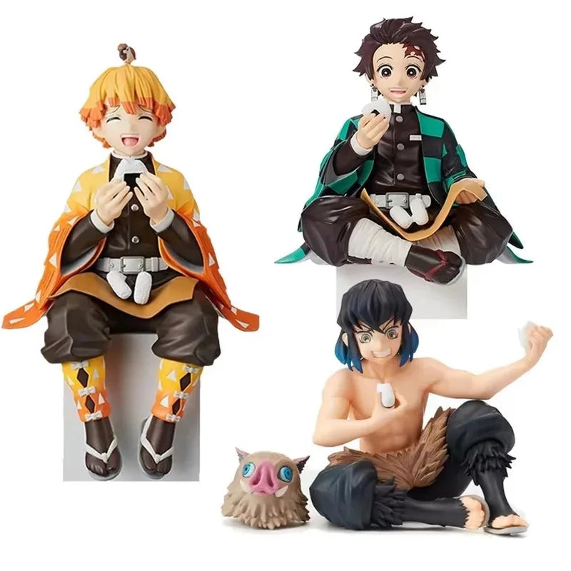 Anime Demon Slayer Action Figures Set for Kids - Tanjirou, Giyuu, Nezuko, Zenitsu, Kochou