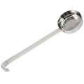 Stainless Steel Pizza Sauce Spoon with Flat Spreader Handle - Kitchen Ladle for Spreading and Serving