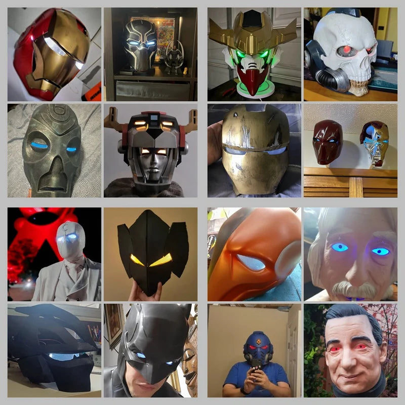 DIY LED Flexible Light Eyes Kit for Cosplay Masks - Multiple Colors