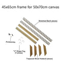 Wooden Frame for 50x70cm Canvas Wall Art - Diamond Painting & Poster Frame