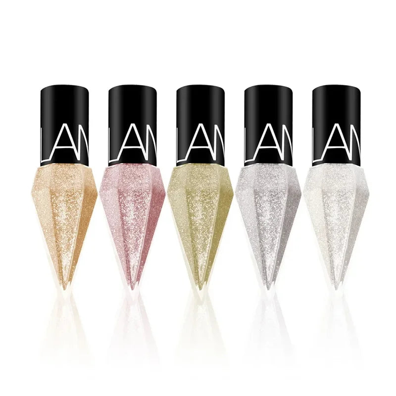 Liquid Glitter Eyeshadow & Eyeliner Set - Sparkling Silver & Rose Gold Colors