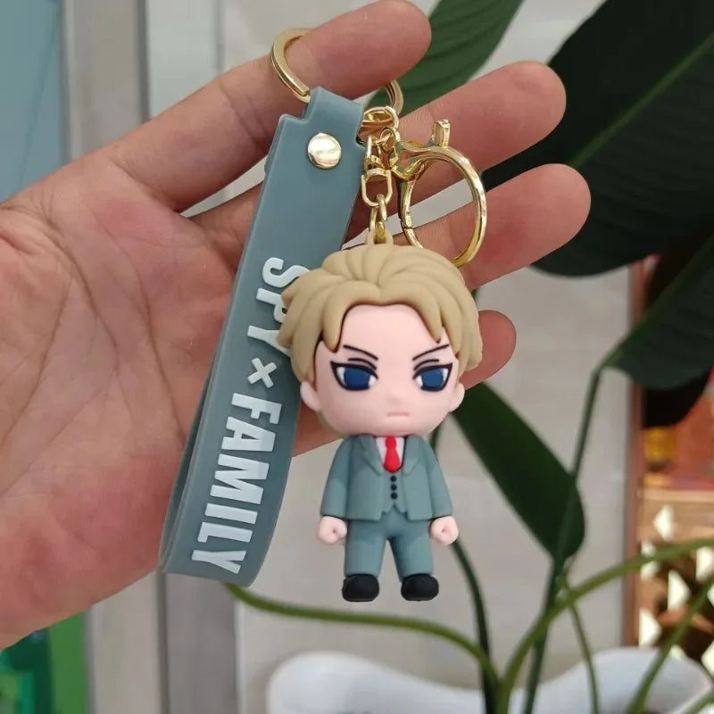 Anime Keychain with Cute PVC Silicone Charm - Backpack & Car Accessory, Multiple Colors