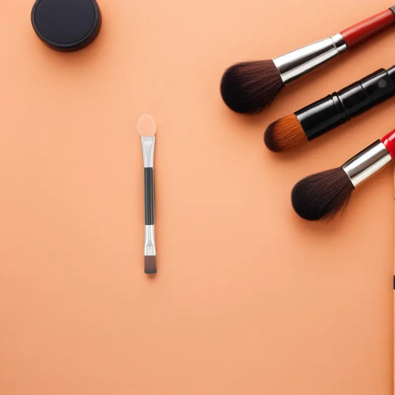 Double-Ended Eyeshadow Brush Set - Soft Bristles for Precise Makeup Application