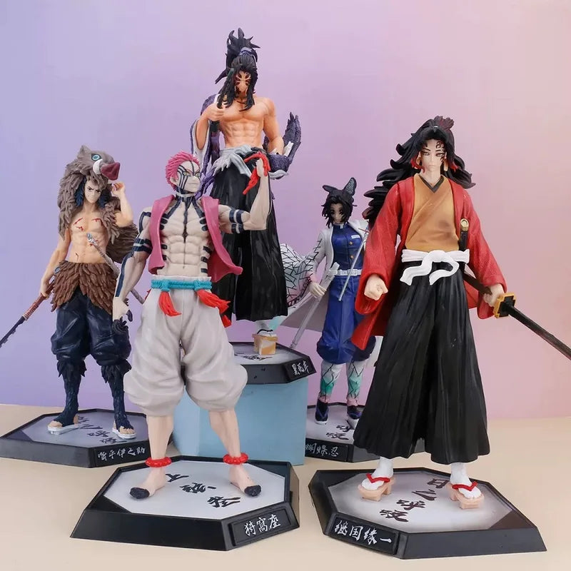 Anime Demon Slayer Action Figure Collection - Kamado Tanjirou Nezuko Inosuke PVC Toy Set