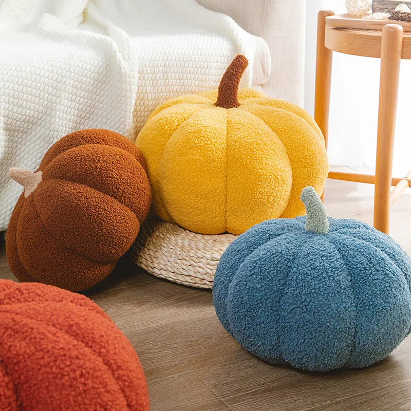 Kawaii Nordic Halloween Pumpkin Plush Toy - Soft Decorative Doll for Kids