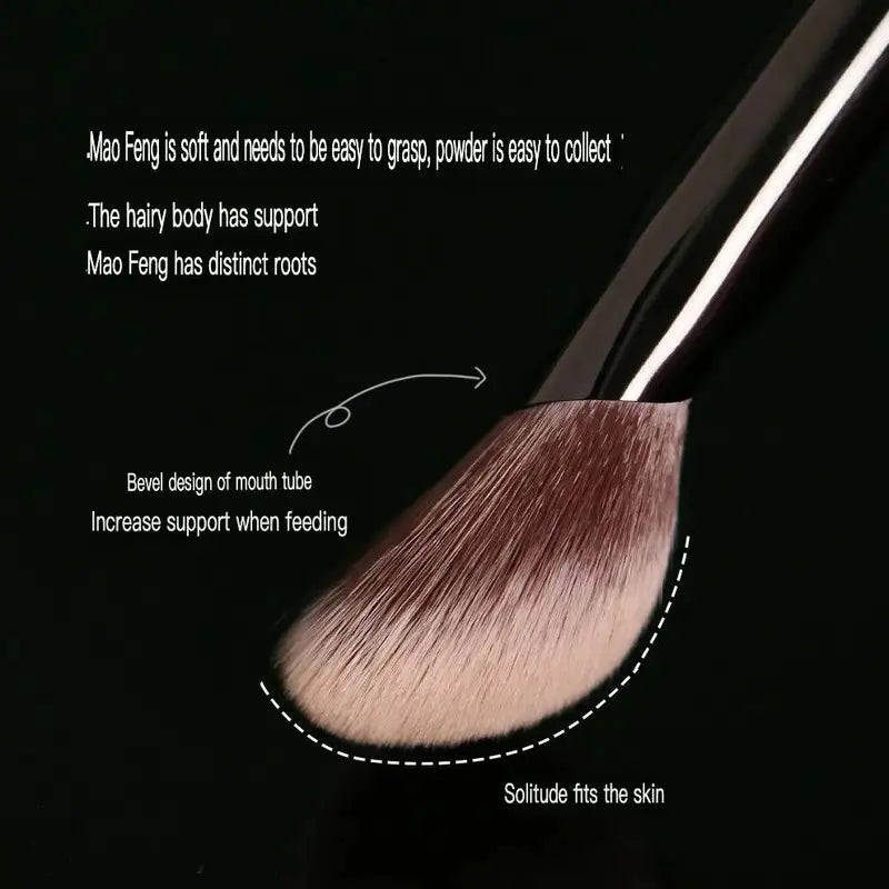 Reverse Age M65 Bevel Makeup Brush with Blush for Flawless Face Application