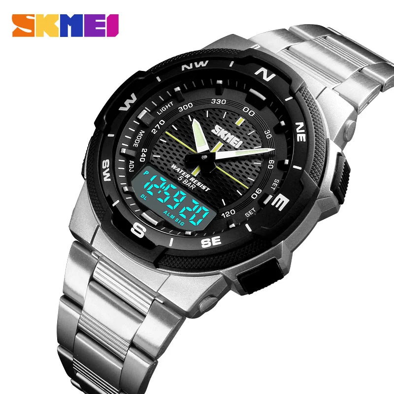 Luxury Steel Business Waterproof Watch for Men - Multiple Colors