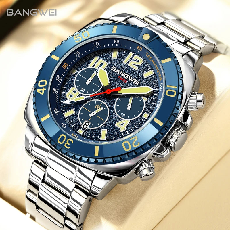 Men's Luxury Quartz Digital Watch Waterproof Casual Business Timepiece