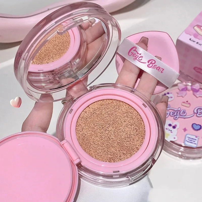 Long-Lasting Brightening CC Cushion Foundation with High Coverage Moisturizing BB Cream
