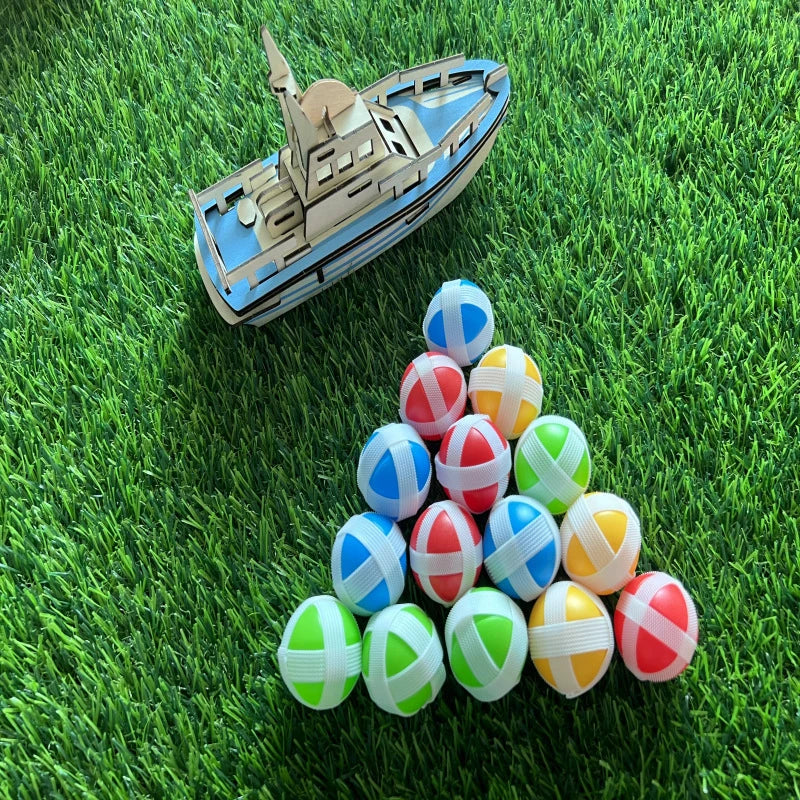 Kids Throwing Ball Set - 12 Durable Plastic Catch Balls for Outdoor Play